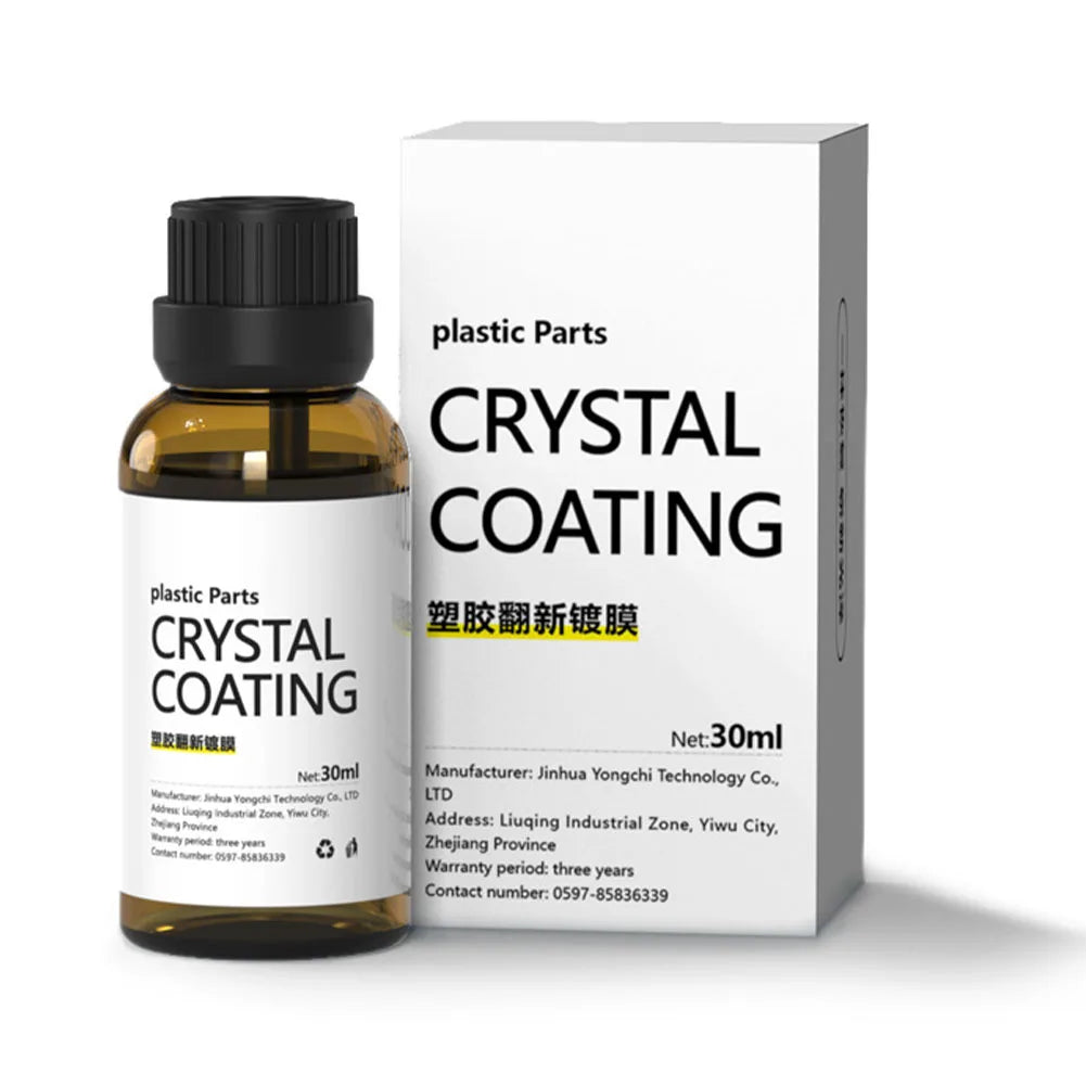 Crystal Coating Car Plastic and leather Restorer Easy To Use Plastic/leather Part Refurbishment Refurbish Agent With Sponge Long Lasting