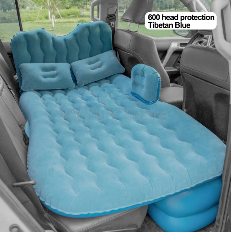 Universal Car Air Inflatable Travel Mattress Back Seat Multi Functional Sofa with Pillows Portable Inflatable Camping Mattress