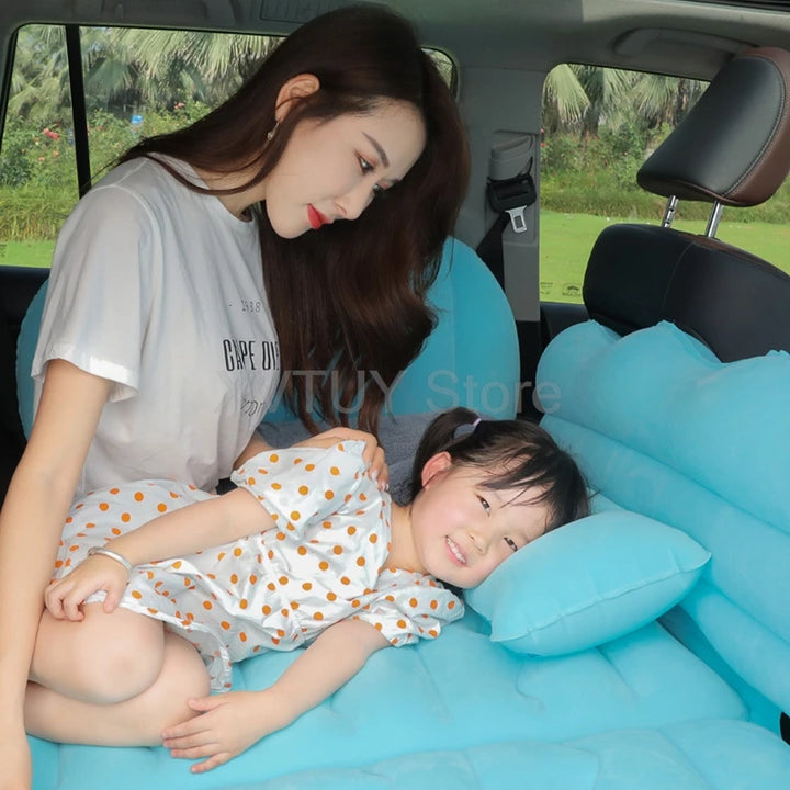 Universal Car Air Inflatable Travel Mattress Back Seat Multi Functional Sofa with Pillows Portable Inflatable Camping Mattress