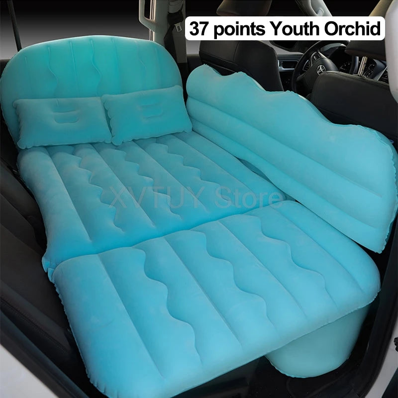 Universal Car Air Inflatable Travel Mattress Back Seat Multi Functional Sofa with Pillows Portable Inflatable Camping Mattress