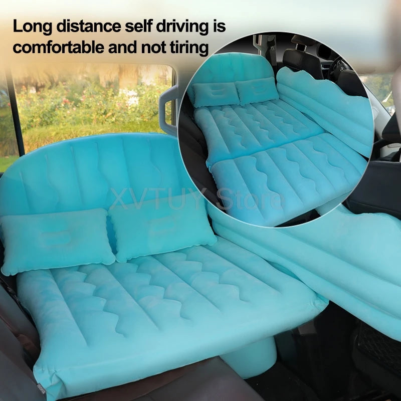 Universal Car Air Inflatable Travel Mattress Back Seat Multi Functional Sofa with Pillows Portable Inflatable Camping Mattress