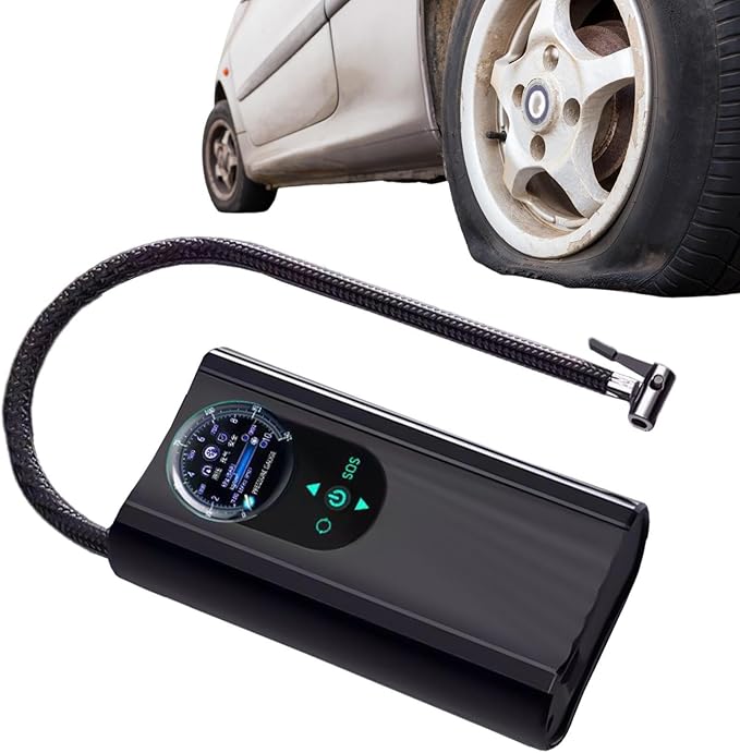 Car Power Bank Air Compressor Inflator Pump 1000A Portable Power Station, Car Battery Charger Booster