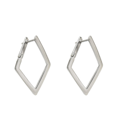 Simple Geometric Quadrilateral Design Earrings