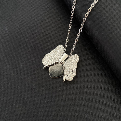 Fashion Jewelry Butterfly Necklace Female Pendant Titanium Steel Clavicle Chain